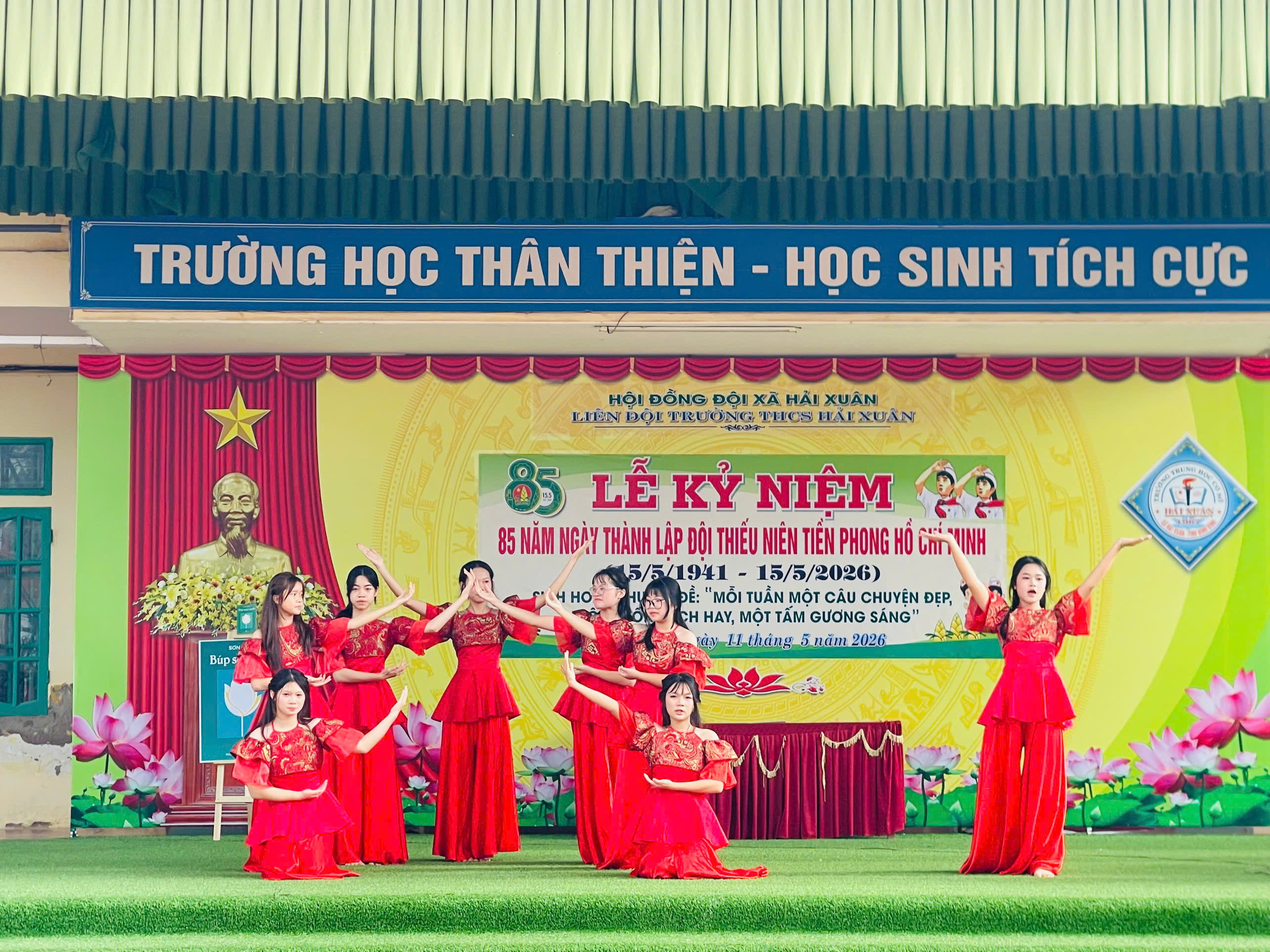 RỰC RỠ SẮC ĐỎ KHĂN QUÀNG – TRƯỜNG THCS HẢI XUÂN LONG TRỌNG KỶ NIỆM 85 NĂM NGÀY THÀNH LẬP ĐỘI (15/5/1941 – 15/5/2026)