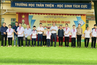 86 TRIỆU ĐỒNG TỪ QUỸ THIỆN TÂM “Không để những học sinh nghèo thất học”
